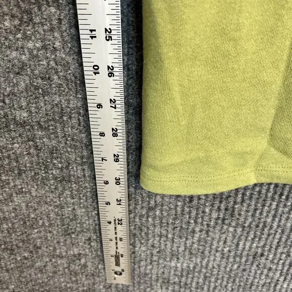 Peace Love World Boheme Regular French Terry Monica Wide Leg Pants Sz L Green - Picture 11 of 13